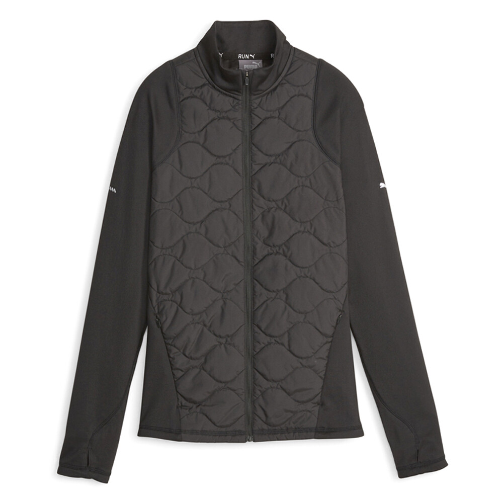 Женская куртка на молнии с подкладкой Puma Run Cloudspun Warmlabel, размер S, Повседневная спортивная куртка