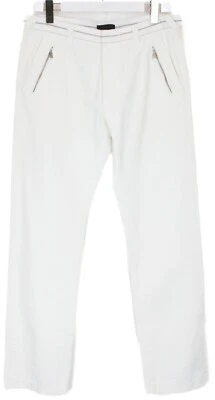 Pantalon Richmond X Femme EU 44 Blanc Poches Zippées Slim Chino - Photo 1/4