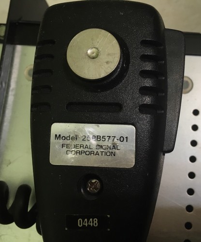federal signal corporation pa300 electronic siren with mic