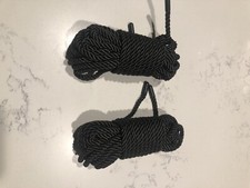 Braided Twisted Silk Ropes 8mm Diameter Soft Solid Braided Twisted Ropes Deco...