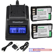 Kastar Battery LCD Fast Charger for Olympus BLM-1 BLM01 Olympus EVOLT E-500 E500