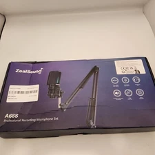 Zealsound A68S Rgb Recording Microphone with Articulated Arm/usb Condenser Mic