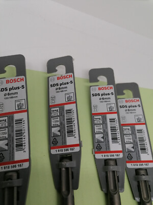 4x Hammerbohrer SDS-plus-5, 6 x 100 x 165 mm Bosch