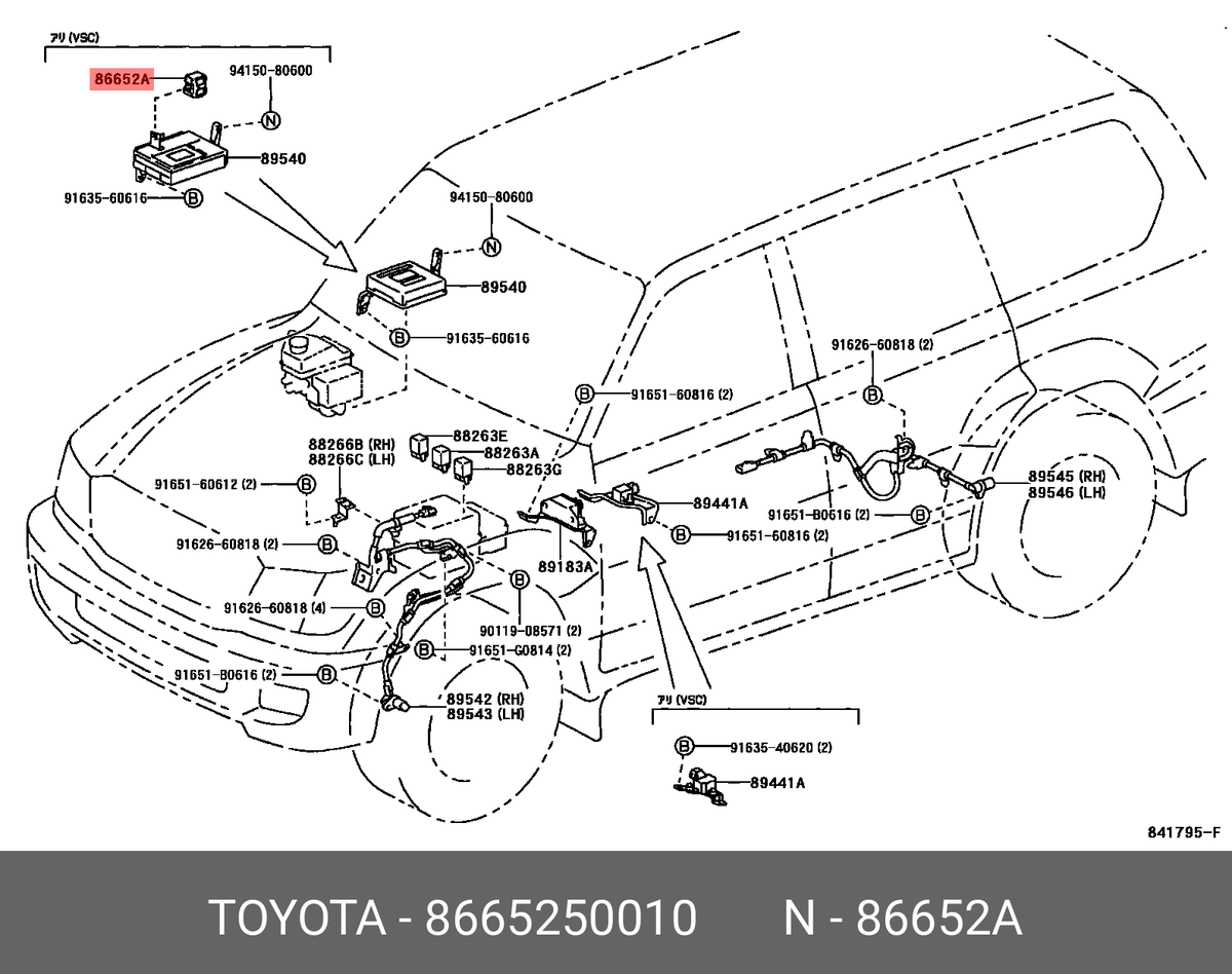 オーダーぺージ Genuine OE buzzer, skid control, 8665250010 for TOYOTA 86652-50010