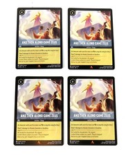 Disney Lorcana x4 And Then Along Came Zeus 195/204 NM Into the Inklands Playset