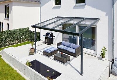 Gutta Terrassendach Premium | Tiefe 3060 mm | Verschiedene Größen & Eindeckungen