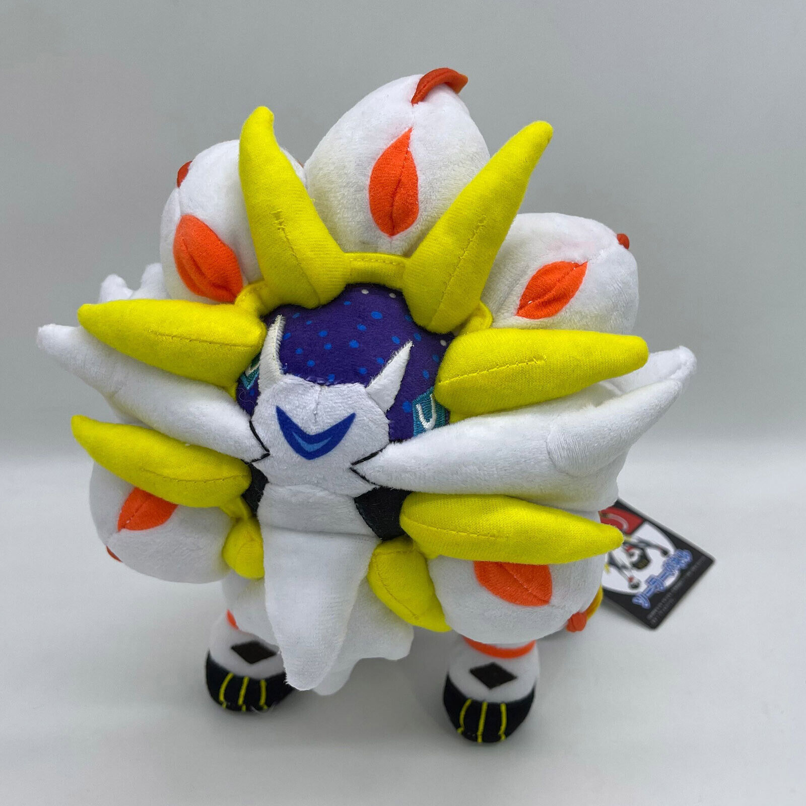 Munboo 10 Shiny Solgaleo Plush Toy, Stuffed Animals Plush Doll Toy for  Gifts Collection, White,Christmas Gift 