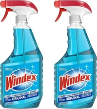 Windex Glass and Window Cleaner Spray Bottle, Bottle 2 Pack