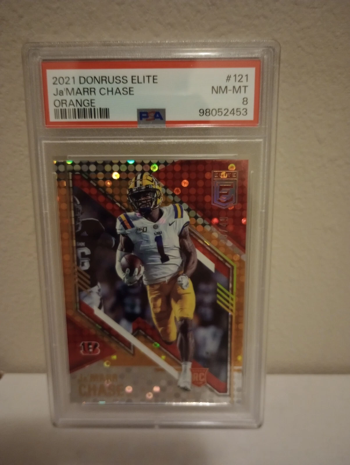 JaMarr Chase Panini Donruss Elite #121 Orange