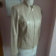 Lknw Doncaster Signature 100% Soft Leather Jacket Coat Shimmer To It 8 (m25)