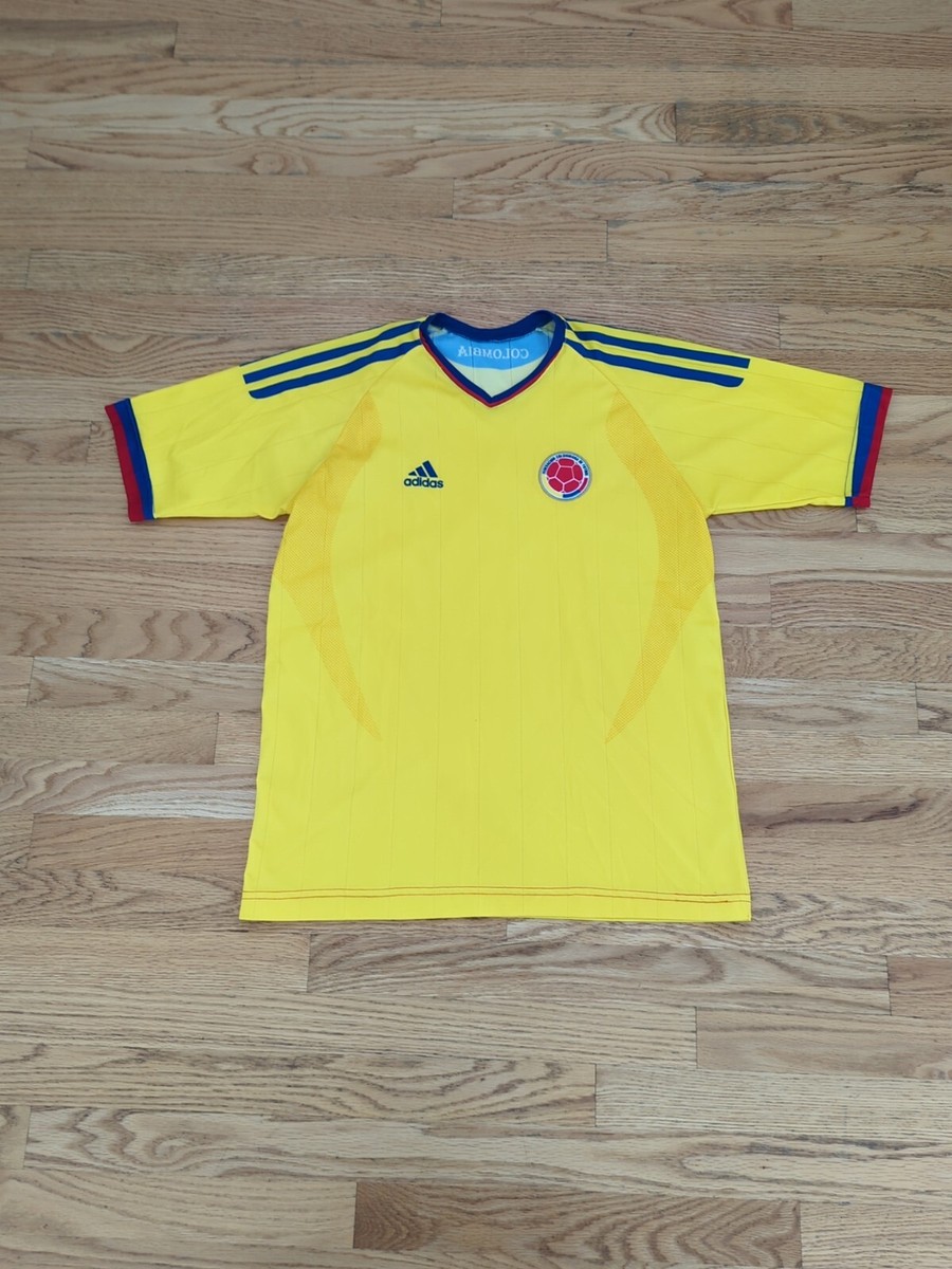 Official Adidas FC Fifa Yellow Colombia Federation Blank Jersey