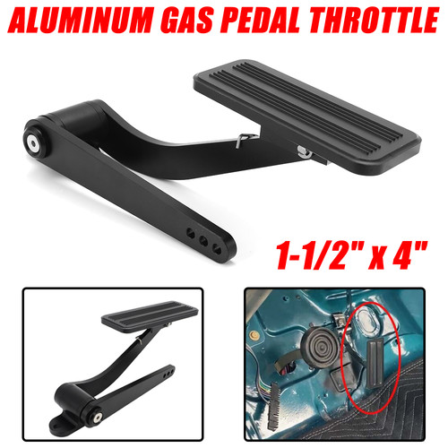 Sell Polished Aluminum Throttle Gas Pedal Steel Arm Street Hot Rat Rod Manual Trans In Long - Foto 6