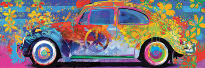 Eurographics Beetle Splash Panoramic 1000 Piece Jigsaw Puzzle