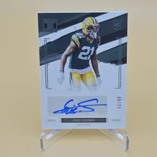 2021 Panini Impeccabl Football Eric Stokes Rookie Auto #66/99 Green Bay Packers