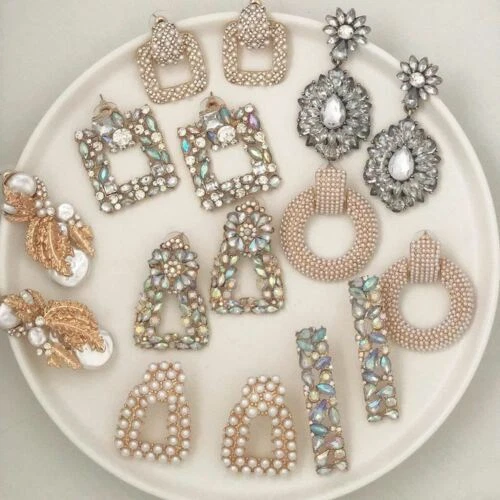 Mode-Ohrschmuck Kristall Perle