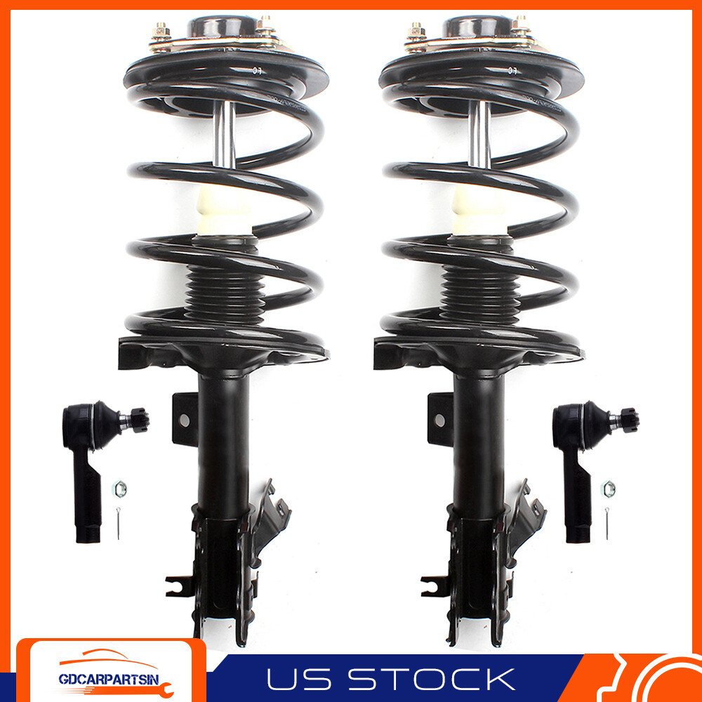 2004-2008 Nissan Maxima Front Struts Coil Springs Outer Tie Rods