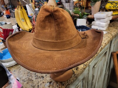 Resistol Self-Conforming フェルトハット ブラウン Vintage Mens RESISTOL Hat Cowboy Western Ranchman self-conforming