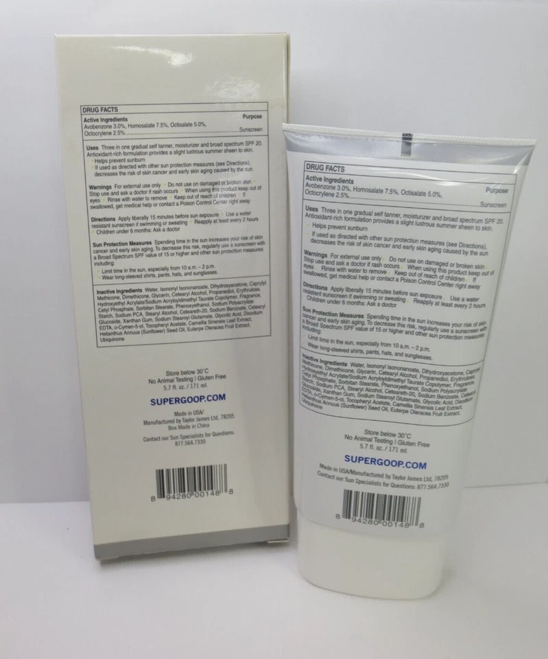 SUPERGOOP! GRADUAL SELF-TANNING SUNSCREEN MOUSSE SPF 20 5.7 OZ BOXED - Image 2 of 2