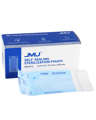 4000 JMU Self Sealing Pouches Sterilization Indicator Dental Medical ALL Sizes