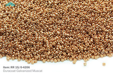 Miyuki Round Rocailles 15/0 Duracoat Galvanized Copper Seed Beads RR-4206