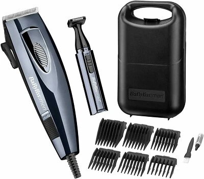 BaByliss Corded Professional Hair Clippers Hair Cutting Styling Kit Head Shaver