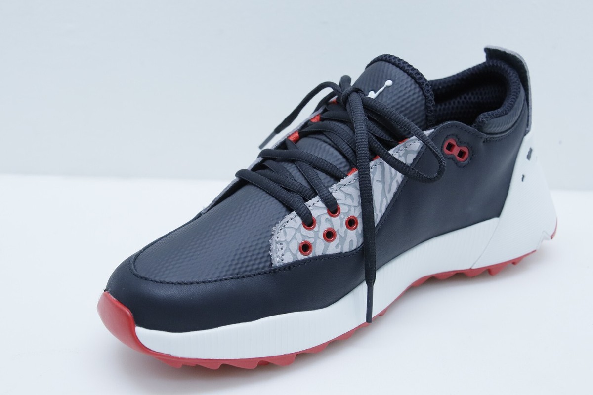 シューズ(男性用) Jordan ADG 2 Black White Red 25.5 Nike Air Jordan ADG 2 Black White Red Spikeless Golf Shoe