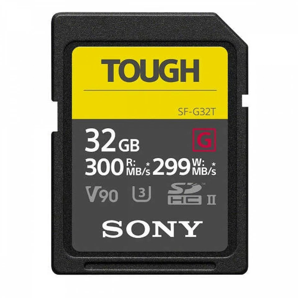 Sony SF-G Series TOUGH 32GB UHS-II Class 10 Memory Card Write Up to 299 MB/s - Image 2 of 4