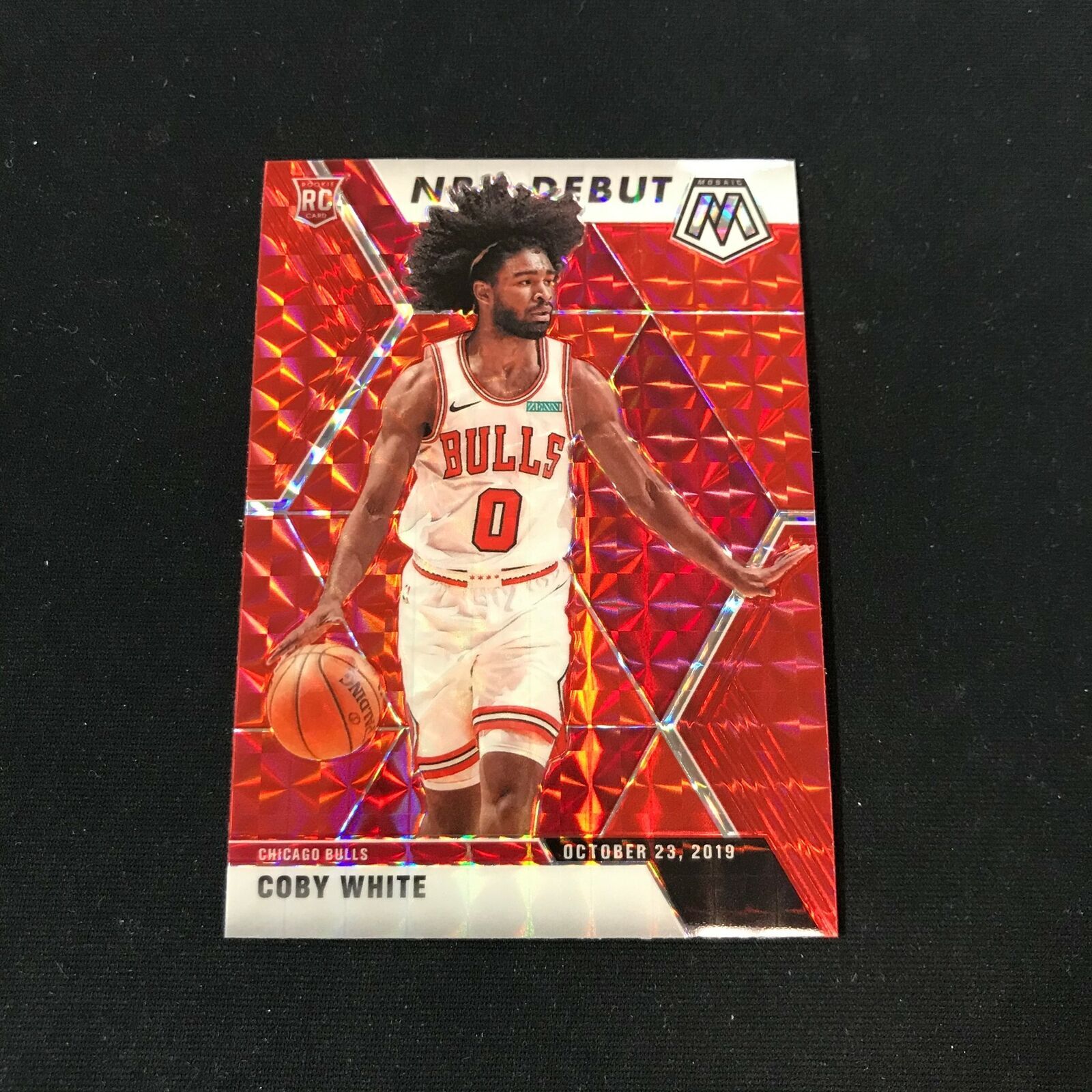 2019-20 Mosaic COBY WHITE #264 NBA Debut Red Prizm Chicago Bulls QF20