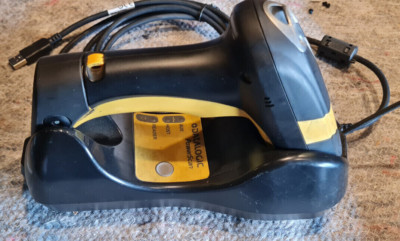 DatalogicPowerscan M8300 433Mhz Wireless Barcode Scanner USB mit Dockingstation.