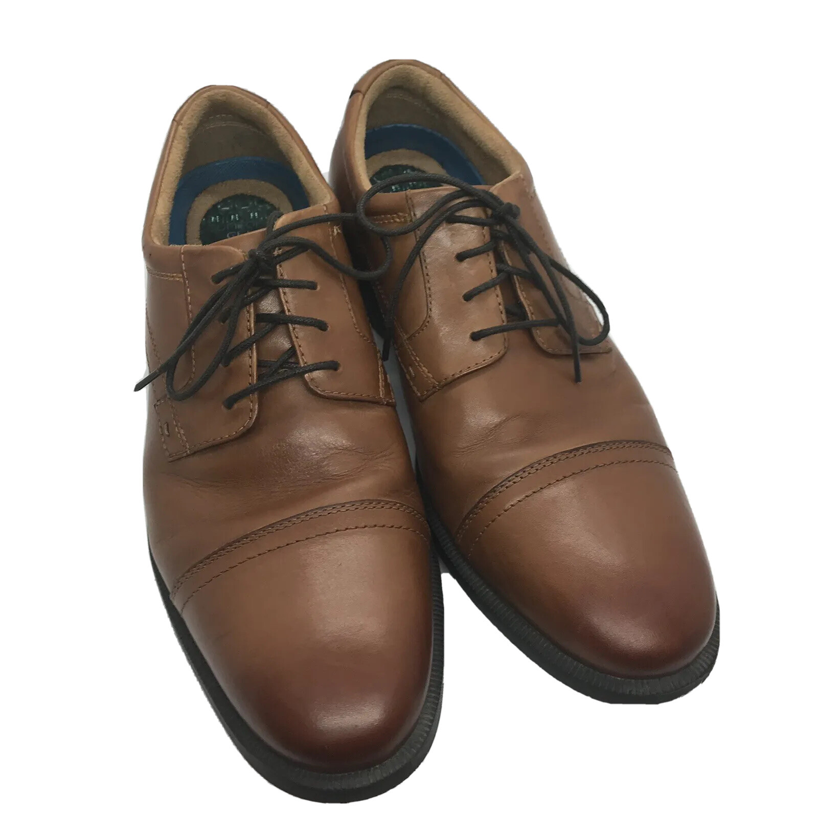 SAOLA Scarpe da uomo Nunn Bush taglia 9 5 punta a cappuccio in pelle comode gel Oxford marrone carriera