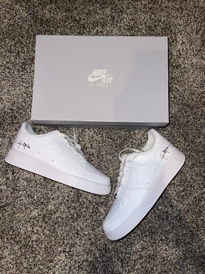 Size 12 - Nike Air Force 1 Low '07 White Travis Scott Utopia | eBay