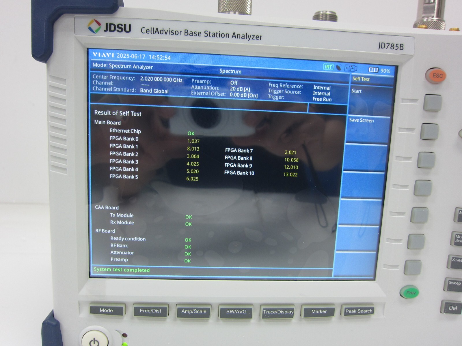 VIAVI JD785B CellAdviser Base Station Analyzer,8GHz, SG,CAA,LTE,CPRI 10G