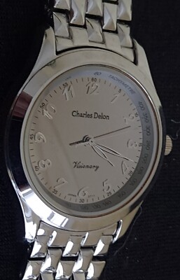 CHARLES DELON Visionary # 2711 silver toned Men's Quartz Watch | eBay