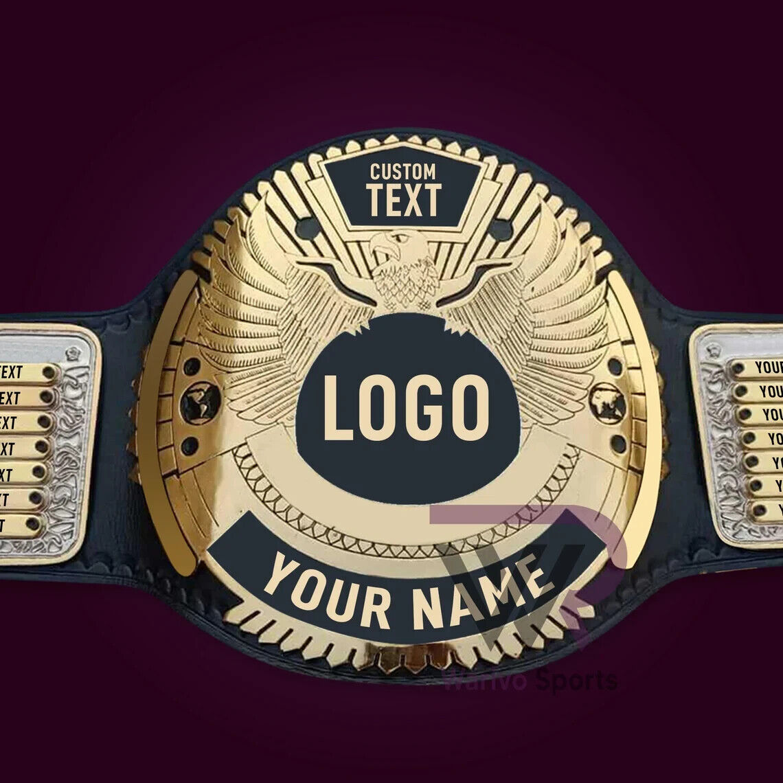 Custom Name and C Logo For Personal Even Wrestling Championship Belt A