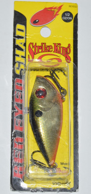 strike king red eye shad lipless crankbait  2.5''  1/2oz gold tn shad