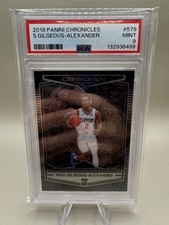2018-19 Panini Chronicles Obsidian Preview Shai Gilgeous-Alexander Rookie PSA 9 