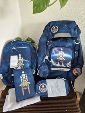 NEU! 6 tlg. Schulranzenset | Beckmann Classic Maxi 28 Liter | Space Rocket