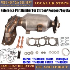 Catalytic Converter 0342K0 For Toyota Aygo Citroen C1 Peugeot 107 2005-2014 UK