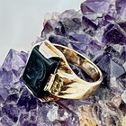 Art Deco 14k Roman Soldier Carved Black Onyx Intaglio Centurion Signet Ring 7.25 — photo 7
