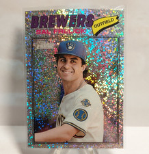 2026 Topps Heritage Sal Frelick #195 Brewers Silver Sparkle Parallel 