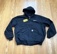 Men’s Carhartt Firm Duck Thermal Lined Loose Fit Active Jacket Black - XL