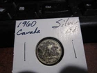 Canada 1960 -  10 Cent Dime Canadian Coin - 80% Silver - ASW 0.06 Oz