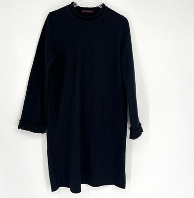 Katharina Hovman Dress 6 Wool Black Classic Simple Career Black Tie Preppy