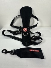 EZYDOG Black Chest Plate Dog Harness Car Restraint XL