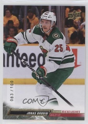 2022-23 Upper Deck Series 1 UD Exclusives 83/100 Jonas Brodin #87 n0c