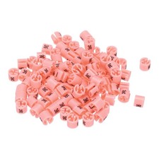 100 Pack Clothes Hanger Marker Number 36 Size Tag Fit 3mm Rod Pink