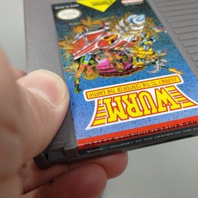 JOURNEY TO SILIUS + WURM CENTER OF THE EARTH Nintendo NES Game Lot Manual No Box