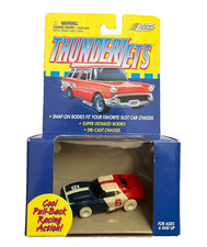Johnny Lightning T-Jets Pull-Back HO Slot Car Body AMC Javelin WHITE LIGHTNING