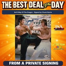 Chuck Norris from his final private signing Nov 2025 Signed 8x10 JSA COA