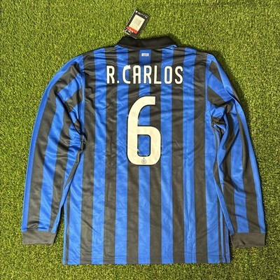 Inter Milan 2011 2012 Roberto Carlos Home Long Sleeve Jersey Shirt